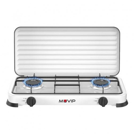 Cocina de Gas Muvip Vulcano de 2 Fuegos Portátil