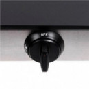 Cocina a Gas Muvip Inoxidable 1 Fuego con Superficie de Cristal Templado