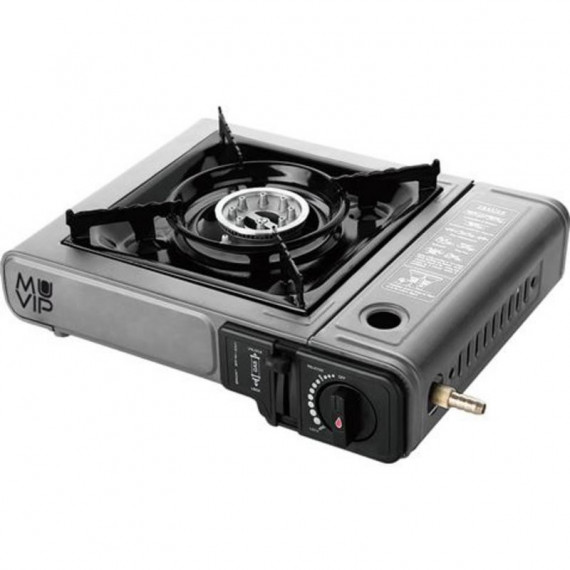 Cocina de Gas Portátil Muvip con Adaptador para Bombona y Botella