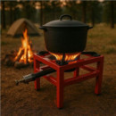 Fogón / Hornillo de Gas Reforzado de Alta Potencia Muvip 1 Fuego 40X40CM  E-VITTA