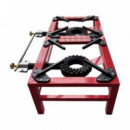 Fogón / Hornillo de Gas Reforzado Muvip con 2 Fuegos y Alta Potencia