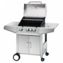 Barbacoa de Gas Muvip de Acero Inoxidable con 4 Fuegos