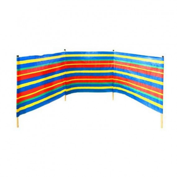 Paraviento de Playa con Barras de Madera 300x120 cm