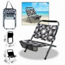 Silla de Playa Plegable Geométrica 62x47xH47cm