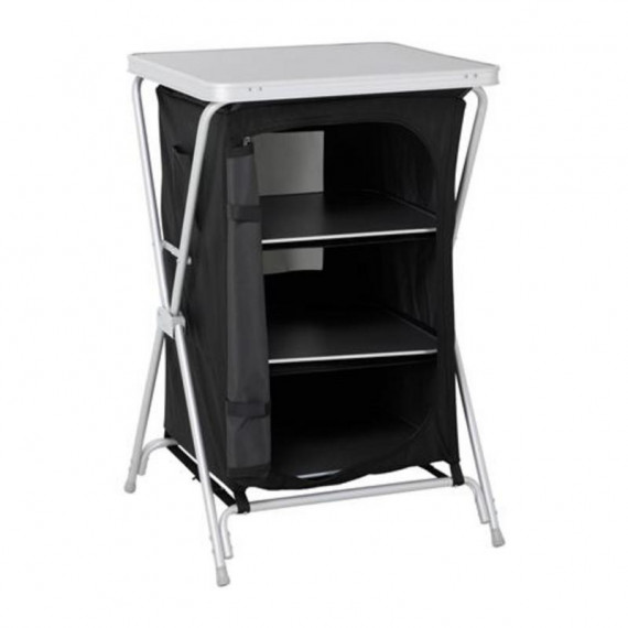 Mesa de Camping Plegable Sevenon con Armario de Tela Integrado