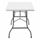 Mesa de Resina Plegable Sungarden 152x70x74cm con Tablero de 3.5cm