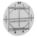 Mesa Redonda Plegable de Resina Sungarden 160x74 cm (Tablero 4.5 cm)