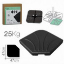 Base de Sombrilla Rellenable Urban Living 25kg Negro 47x47cm