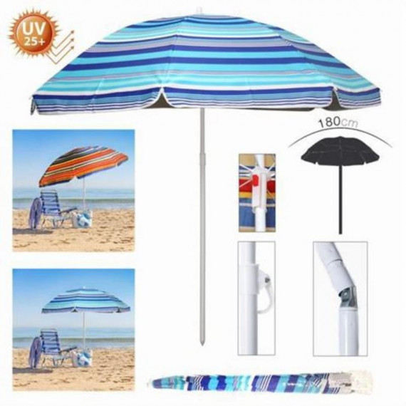 Sombrilla Parasol 180cm Protección UV 25