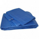 Toldo/Lona Sungarden Azul con Ojales de Metal 5x6 Metros