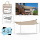Toldo Rectangular con Bolsa 3x4 Metros Beige