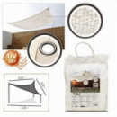 Toldo Triangular Urban Living Efecto Camuflaje Beige 3.6x3.6 Metros