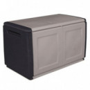 Baúl de Almacenamiento Artplast Cube Line 960x530x570mm Gris