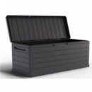 Baúl Exterior Artplast de 350 Litros con Cerradura Gris Oscuro