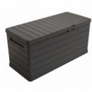 Baúl Exterior Artplast de 350 Litros con Cerradura Gris Oscuro