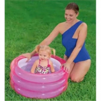 Piscina Infantil Inflable Bestway Triple Anillo Rosa 70x30cm