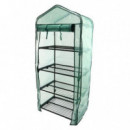 Invernadero de Jardín Mader con 4 Estantes y Cubierta Resistente (69x49x158cm)