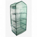 Invernadero de Jardín Mader con 4 Estantes y Cubierta Resistente (69x49x158cm)