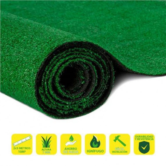 Césped Artificial Sungarden EcoVerde 7mm (2x5 Metros)