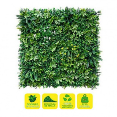 Jard&iacute;n Vertical Artificial Sungarden Serie Florenza 100x100 cm