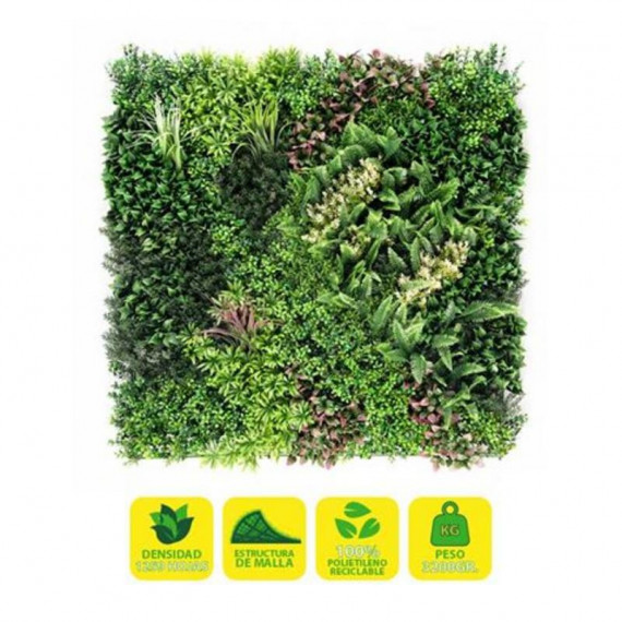 Jardín Vertical Artificial Sungarden Verdal 100x100cm