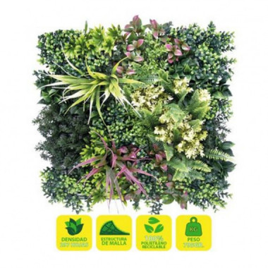 Jard&iacute;n Vertical Artificial Sungarden Serie Naturia 50x50cm