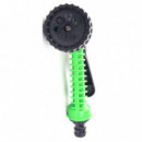 Manguera Extensible Saurium de 5 a 15 Metros con Pistola de Riego de 7 Chorros