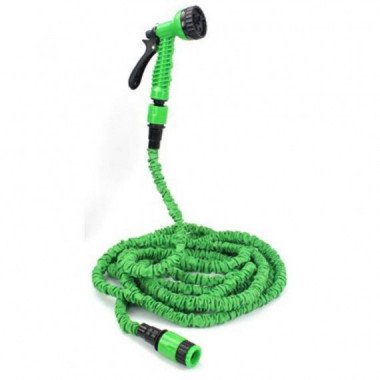 Manguera Extensible Saurium 30m con Pistola de 7 Chorros