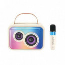 Altavoz Karaoke XO F54 RGB 20W con Micrófono Inalámbrico