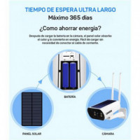 Cámara Ip Solar Tipo Bullet CAMVIEW con Lente 3.6 Mm, 2 Mp, Wi-fi y Microsd