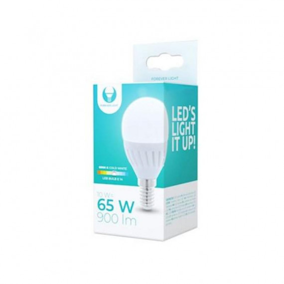 Bombilla LED Forever G45 E14 10W 900lm Luz Fría 6000K