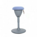 Taburete Multiusos con Balanceo Cromad Design Azul Claro
