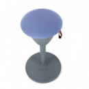 Taburete Multiusos con Balanceo Cromad Design Azul Claro