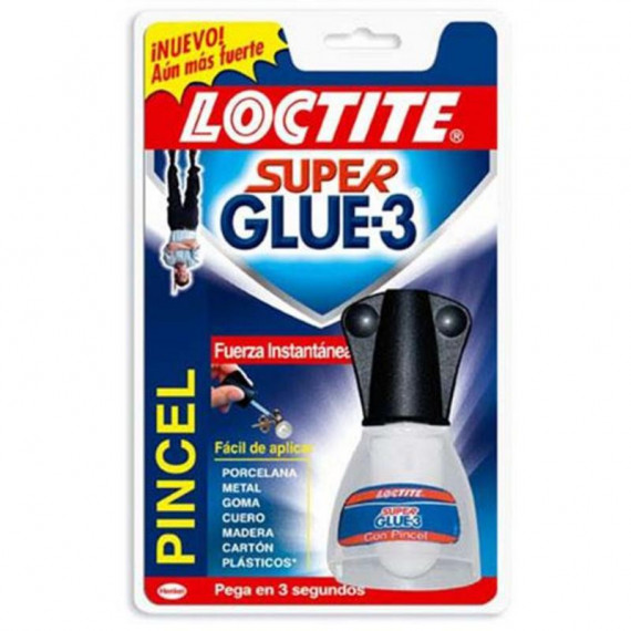 Pegamento Instantáneo Loctite Super Glue-3 con Pincel, 5g