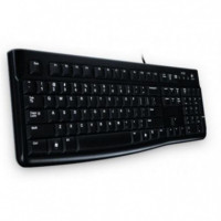 Teclado LOGITECH K120 Negro USB Qwerty para Pc