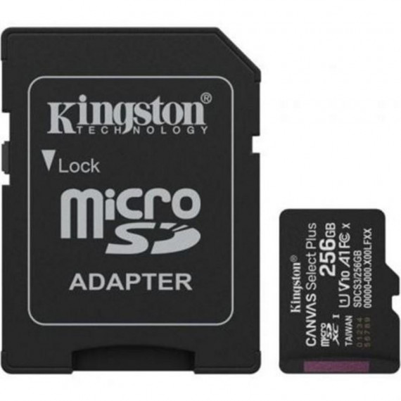 Memoria Micro Sd KINGSTON Canvas Select Plus Clase 10 256GB 100MB/S