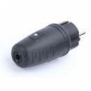 Clavija Eléctrica Macho con Toma de Tierra Recubierta de Goma Mader