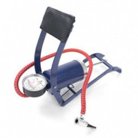 Bomba de Pie Saurium con Manómetro y Cabezal Universal Doble 7 bar (100 PSI)