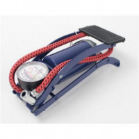 Bomba de Pie Saurium con Manómetro y Cabezal Universal Doble 7 bar (100 PSI)