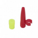 Bomba de Pie Saurium con Manómetro y Cabezal Universal Doble 7 bar (100 PSI)