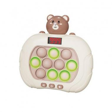 Juego Port&aacute;til Pop It Peluche Maxlife MXPS-200 Marr&oacute;n