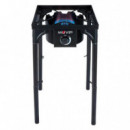 Fogón de Gas Muvip de Alta Potencia, 1 Fuego, 40x40cm, Ajustable 3 Alturas