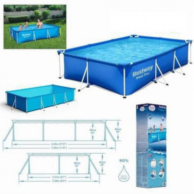 Piscina Rectangular Bestway Steel Pro 300x201x66 cm