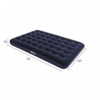 Colchón Hinchable Doble Bestway Comfort Quest 191x137x22 cm Azul