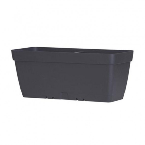 Maceta Rectangular Artplast con Depósito de Agua, 40cm, Antracita