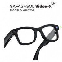 Gafas Inteligentes Gen-x Smart Glasses GB-7709 con Cámara IA de 12 MP Negras