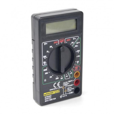Mult&iacute;metro Digital Mader DT830D para Medici&oacute;n de Voltaje, Corriente y Resistencia