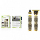 Kit Cortapelos y Naricero Recargable Green Lyca GL69634 de Metal