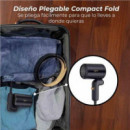 Secador de Pelo Plegable GKL Blackpearl 400W Negro para Viaje