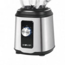 Batidora de Vaso Muvip Inoxidable 1800W con Jarra de Cristal 1.5 Litros